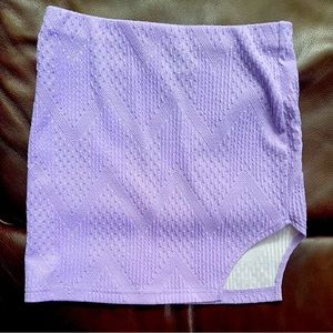 Lavender mini skirt size m but fits as a small